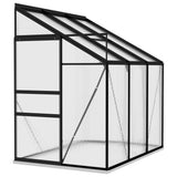 Greenhouse Anthracite Aluminium 3.97 m³ - Front View
