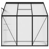 Greenhouse Anthracite Aluminium 3.97 m³ - Rear View