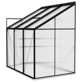 Greenhouse Anthracite Aluminium 3.97 m³ - Close-Up Angle