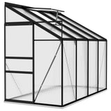 Greenhouse Anthracite Aluminium 5.24 m³ - Side View