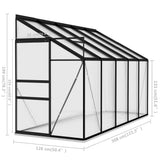 Greenhouse Anthracite Aluminium 6.5 m³ - Extra Image
