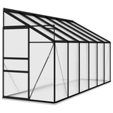 Greenhouse Anthracite Aluminium 7.77 m³ - Front View