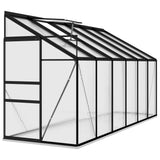 Greenhouse Anthracite Aluminium 7.77 m³ - Side View