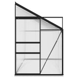 Greenhouse Anthracite Aluminium 7.77 m³ - Top-Down View