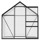 Greenhouse Anthracite Aluminium 2.47 m² - Side View