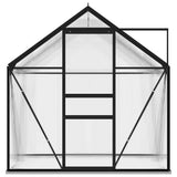 Greenhouse Anthracite Aluminium 2.47 m² - Top-Down View