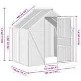Greenhouse Anthracite Aluminium 2.47 m² - Extra Image