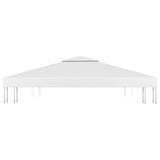 2-Tier Gazebo Top Cover 310 g/m² 3x3 m White