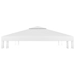 2-Tier Gazebo Top Cover 310 g/m² 3x3 m White