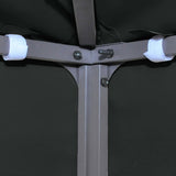 2-Tier Gazebo Top Cover 310 g/m² 4x3 m Black - 45-Degree Angle