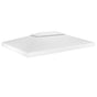 2-Tier Gazebo Top Cover 310 g/m² 4x3 m White