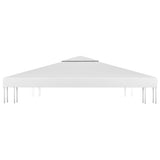 2-Tier Gazebo Top Cover 310 g/m² 4x3 m White