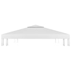 2-Tier Gazebo Top Cover 310 g/m² 4x3 m White