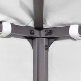2-Tier Gazebo Top Cover 310 g/m² 4x3 m White - Rear View