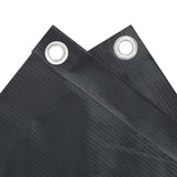 Balcony Screen Anthracite 90x500 cm Oxford Fabric - Side View