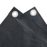 Balcony Screen Anthracite 120x600 cm Oxford Fabric - 45-Degree Angle