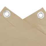 Balcony Screen Beige 75x300 cm Oxford Fabric - 45-Degree Angle