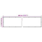 Balcony Screen Beige 75x300 cm Oxford Fabric