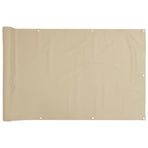 Balcony Screen Beige 90x500 cm Oxford Fabric