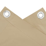 Balcony Screen Beige 120x500 cm Oxford Fabric