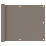 Balcony Screen Taupe 75x400 cm Oxford Fabric
