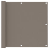 Balcony Screen Taupe 90x500 cm Oxford Fabric