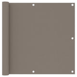 Balcony Screen Taupe 90x600 cm Oxford Fabric