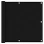 Balcony Screen Black 90x300 cm Oxford Fabric