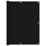 Balcony Screen Black 120x400 cm Oxford Fabric