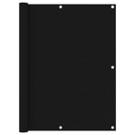 Balcony Screen Black 120x400 cm Oxford Fabric