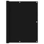 Balcony Screen Black 120x400 cm Oxford Fabric