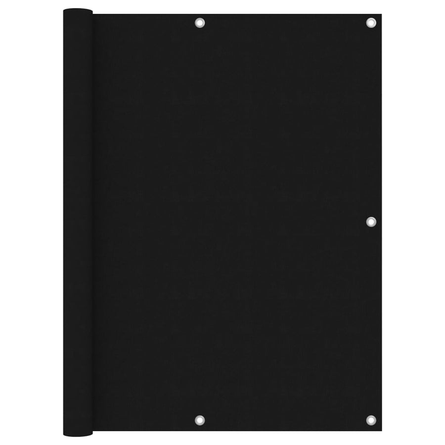 Balcony Screen Black 120x400 cm Oxford Fabric