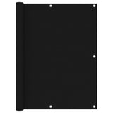 Balcony Screen Black 120x600 cm Oxford Fabric