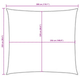 Sunshade Sail Oxford Fabric Rectangular 2.5x3 m Anthracite - Extra Image