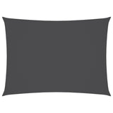Sunshade Sail Oxford Fabric Rectangular 2.5x4 m Anthracite - Front View