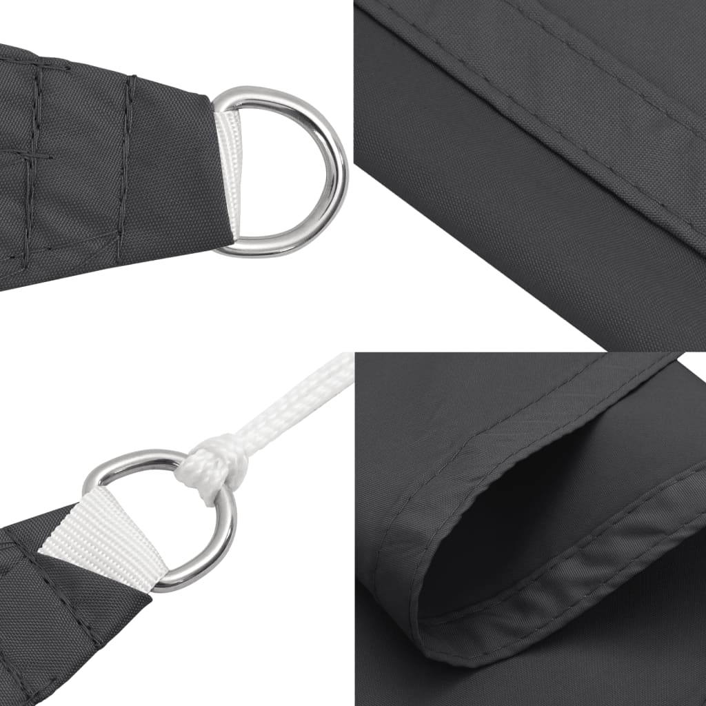 Sunshade Sail Oxford Fabric Rectangular 2.5x4 m Anthracite