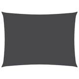 Sunshade Sail Oxford Fabric Rectangular 3x5 m Anthracite - Front View