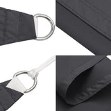Sunshade Sail Oxford Fabric Rectangular 3x5 m Anthracite - Close-Up Angle