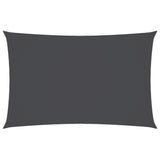 Sunshade Sail Oxford Fabric Rectangular 3x6 m Anthracite - Front View