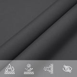 Sunshade Sail Oxford Fabric Rectangular 3x6 m Anthracite - Low Angle