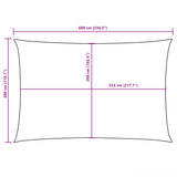 Sunshade Sail Oxford Fabric Rectangular 3x6 m Anthracite - Extra Image
