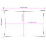 Sunshade Sail Oxford Fabric Rectangular 3.5x5 m Anthracite - Extra Image