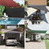 Sunshade Sail Oxford Fabric Rectangular 4x7 m Anthracite