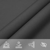 Sunshade Sail Oxford Fabric Rectangular 4x7 m Anthracite - Low Angle
