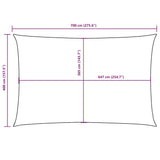 Sunshade Sail Oxford Fabric Rectangular 4x7 m Anthracite - Extra Image