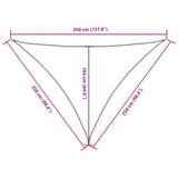 Sunshade Sail Oxford Fabric Triangular 2.5x2.5x3.5 m Anthracite