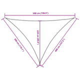 Sunshade Sail Oxford Fabric Triangular 3x4x5 m Anthracite