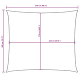 Sunshade Sail Oxford Fabric Rectangular 2x2.5 m Cream