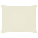 Sunshade Sail Oxford Fabric Rectangular 2x3 m Cream - Front View