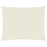 Sunshade Sail Oxford Fabric Rectangular 3x4 m Cream - Front View